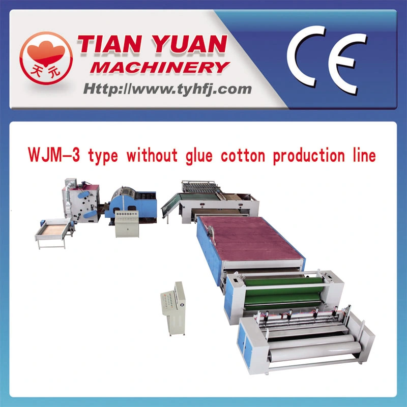 Non-Woven Carding Mattress Wadding Felt Fabric Polyester Fiber Cashmere Wool Quilt Thermo Bonded Glue Free Drying Oven Production Line Making Machine