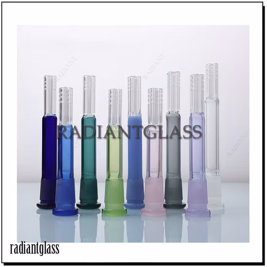 제조업체 유리 다운스템 3" ~ 4.5" 4 크기 14mm 암